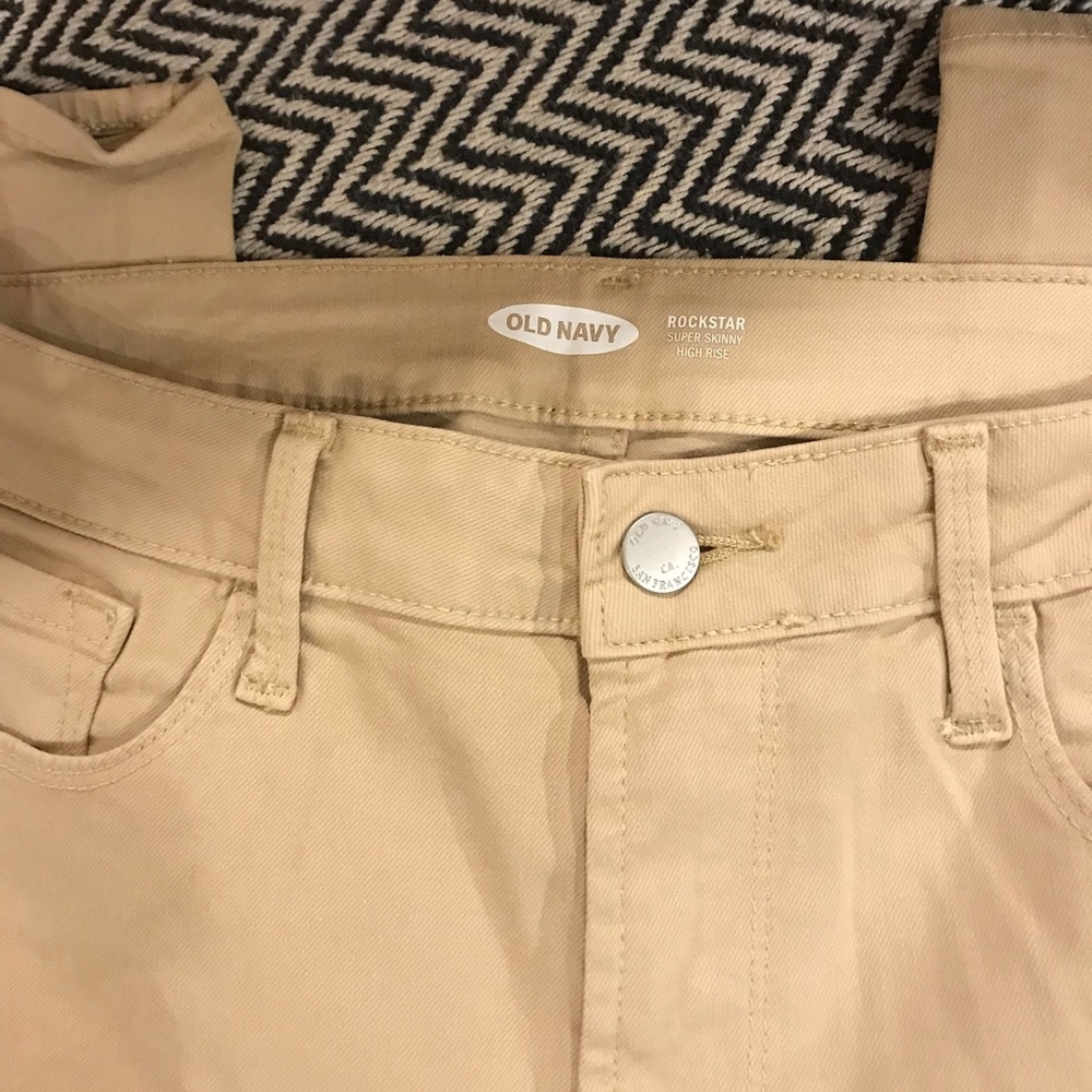 High rise khakis